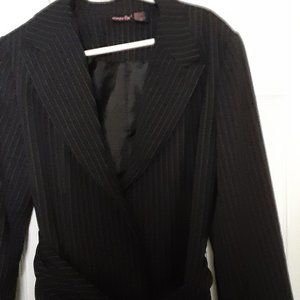 Black with white stripe Jacket